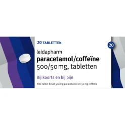 Leidapharm Paracetamol / Coffeine 500 mg / 50 mg 20 tabletten