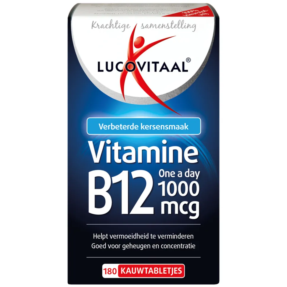 Lucovitaal Vitamine B12 1000mcg 180 kauwtabletten