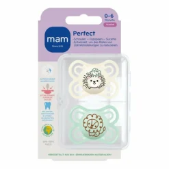 MAM Fopspeen Perfect Silikon 0-6 mnd Universeel 2 stuks