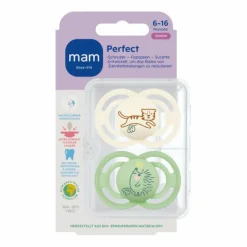MAM Fopspeen Perfect Silikon 6-16 mnd Universeel 2 stuks