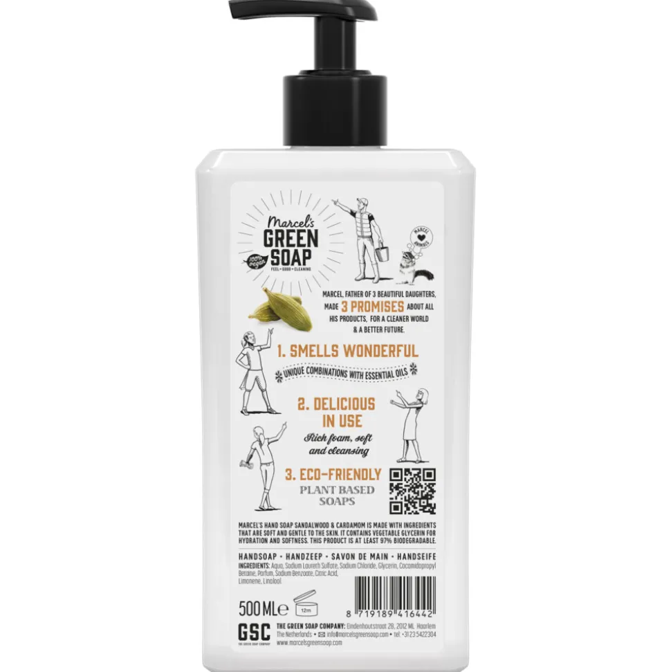 Marcel's Green Soap Handzeep Sandelhout & Kardemom 500 ml