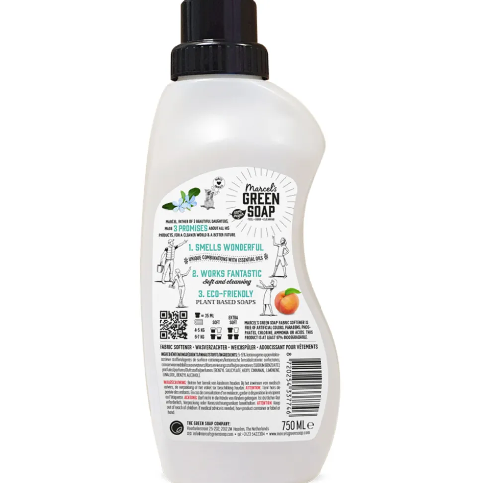 Marcel's Green Soap Wasverzachter Perzik & Jasmijn 30 Wasbeurten 750 ml