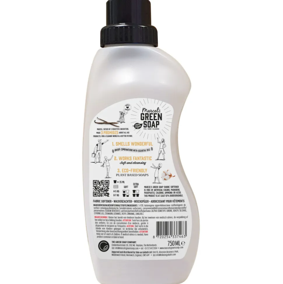 Marcel's Green Soap Wasverzachter Katoen & Vanilla 30 Wasbeurten 750 ml