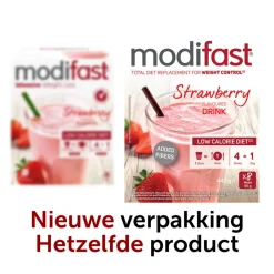 Modifast Intensive Milkshake Aardbei 8 x 55 gr