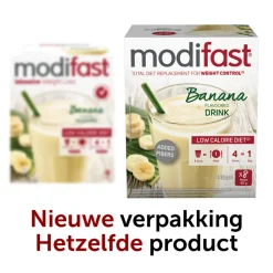 Modifast Intensive Milkshake Banaan 8 x 55 gr