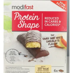 Modifast Protein Shape Reep Pure & Witte Chocolade 6 x 31 gr