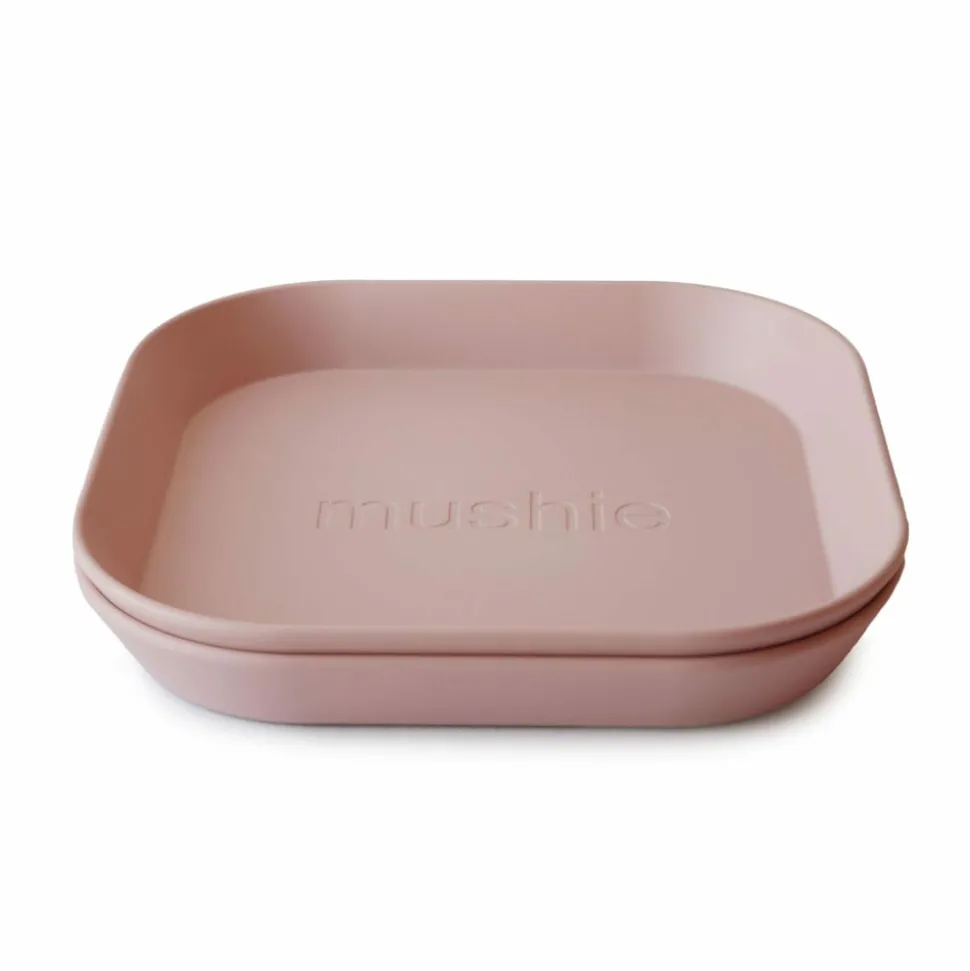 Mushie Borden Set Vierkant Blush 2 stuks