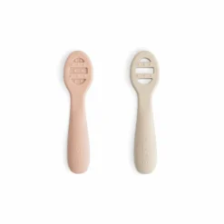 Mushie Eerste Set Baby Lepels Blush Shifting Sand 1 set