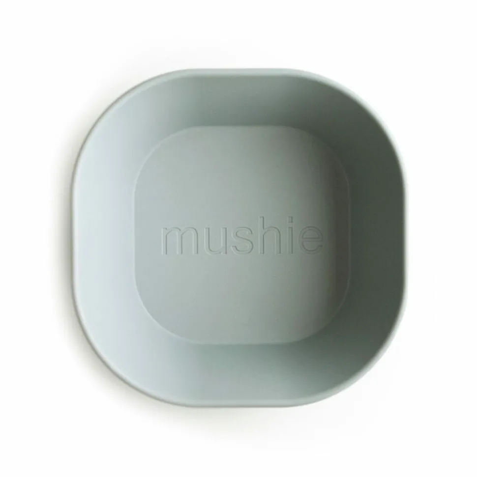 Mushie Kommen Set Vierkant Sage 2 stuks