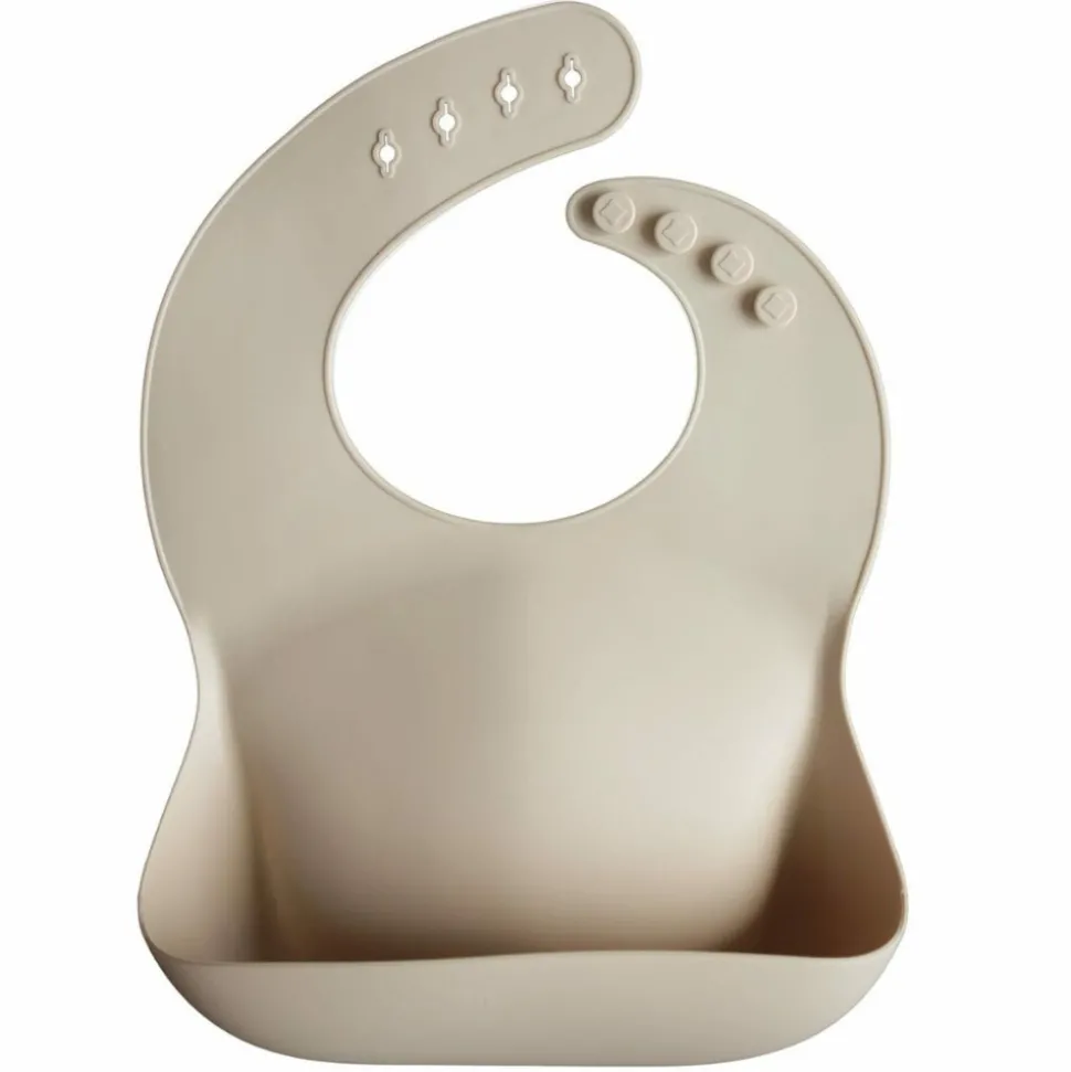 Mushie Slabbetje met Opvangbakje Shifting Sand