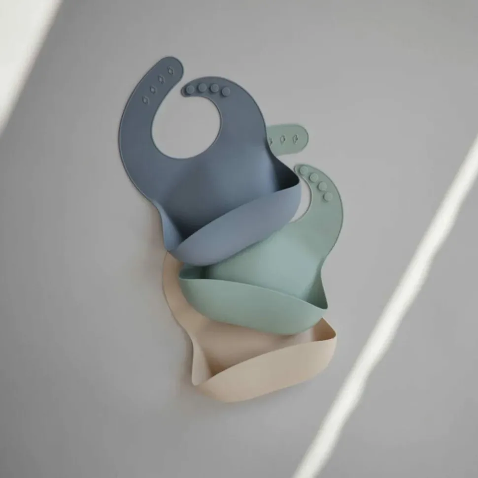 Mushie Slabbetje met Opvangbakje Shifting Sand