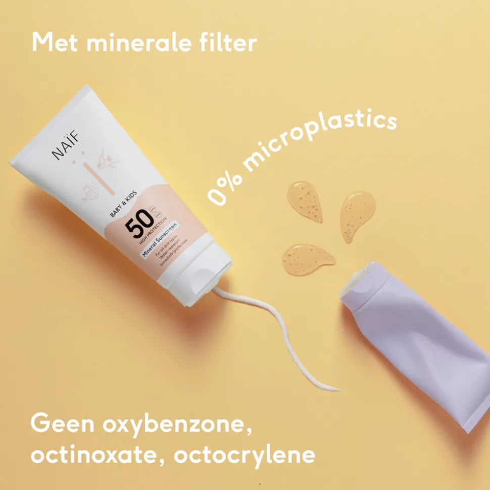 Naif Baby & Kids Minerale Zonnebrand Spray 0% parfum SPF 50 100 ml