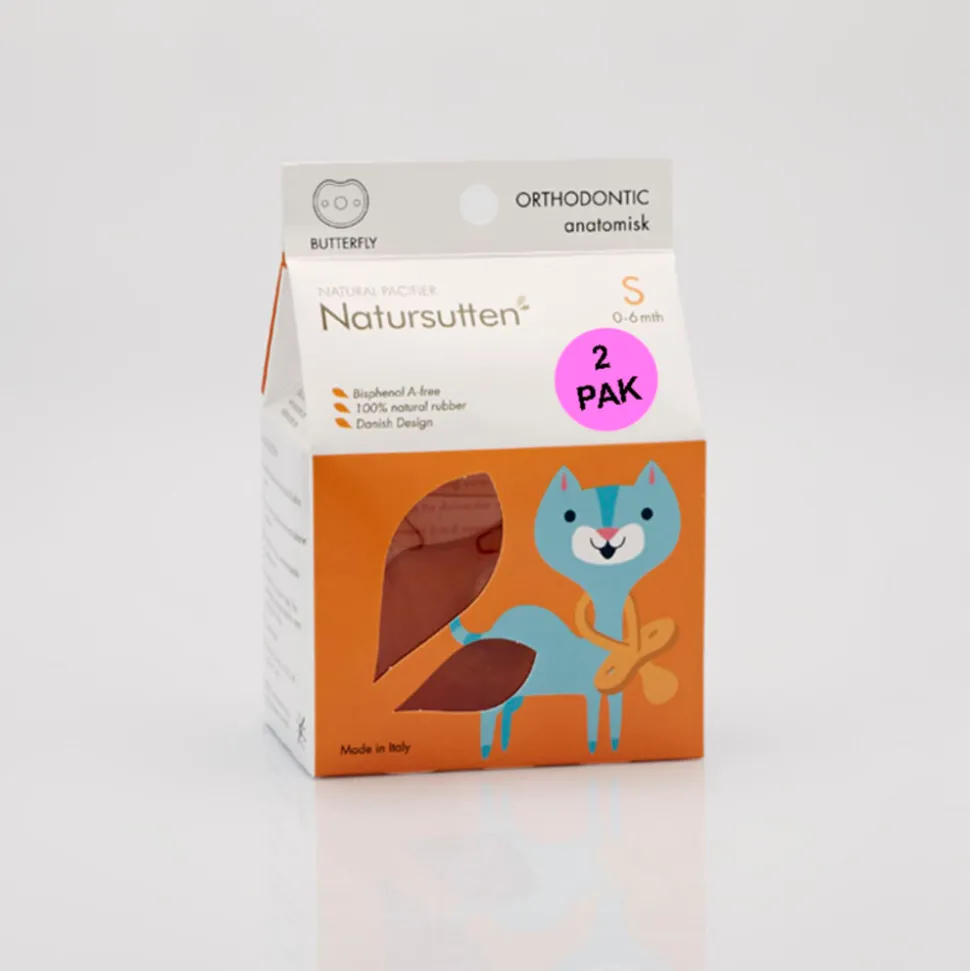 Natursutten Fopspenen Vlinder Anatomisch Small 2 stuks