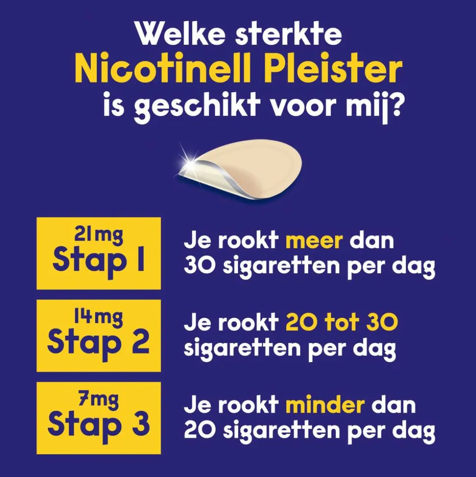 Nicotinell Nicotinepleisters 7mg 14 stuks