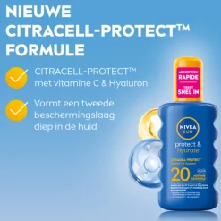 NIVEA Sun Protect & Hydrate Zonnespray SPF 20 200 ml