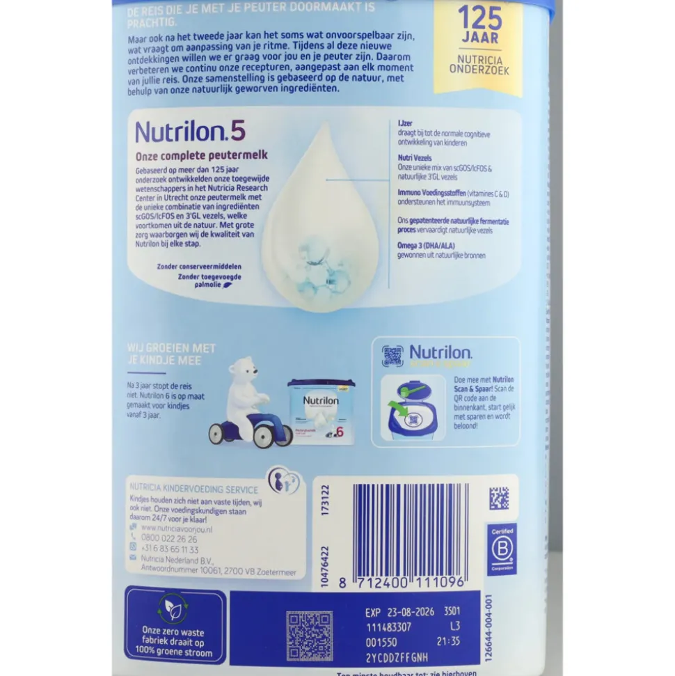 Nutrilon Peutermelk 5 800 gr