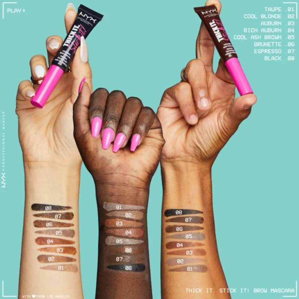 NYX Thick It Stick It Wenkbrauwgel Mascara Brunette 7 ml