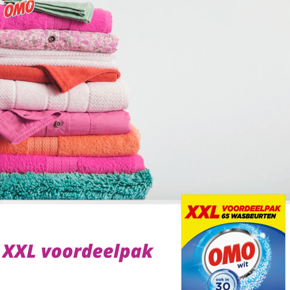 OMO Waspoeder Wit 65 Wasbeurten 3,835 kg