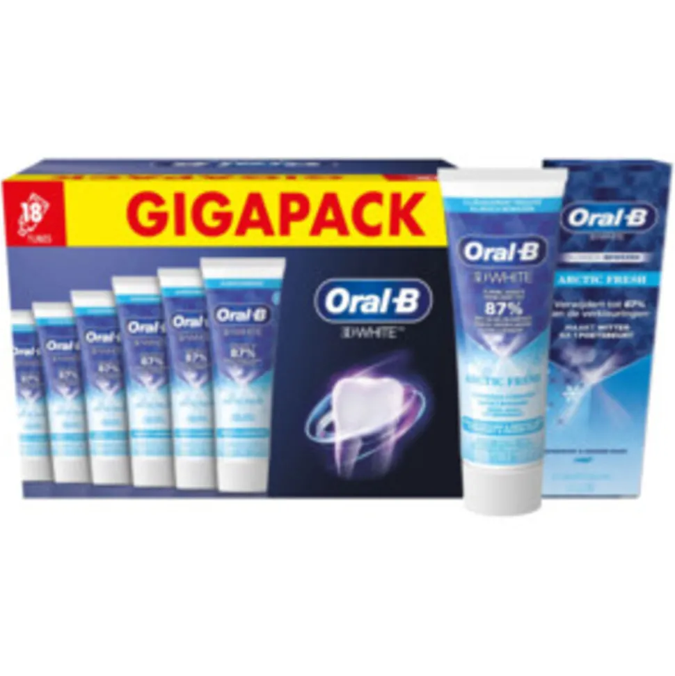 Oral-B Tandpasta 3D White Arctic Fresh 18 x 75 ml