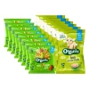 Organix Snack pakket 7+m - Luchtige Rijstwafeltjes Appel 6x 40 gr & Knabbels Groentesticks 8x 15 gr - Pakket