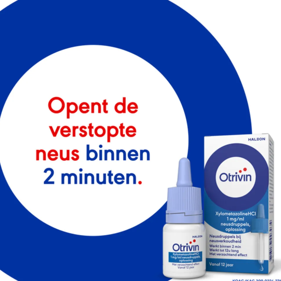 Otrivin Druppels Met Verzachtend Effect vanaf 12 jaar 10 ml