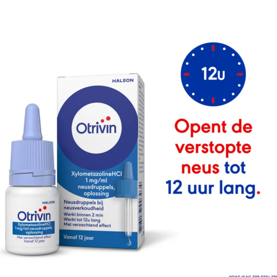 Otrivin Druppels Met Verzachtend Effect vanaf 12 jaar 10 ml