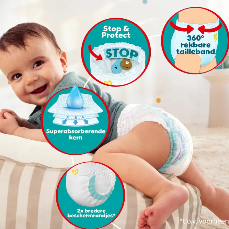 Pampers Baby Dry Luierbroekjes Maat 4 (9-15 kg) 180 stuks