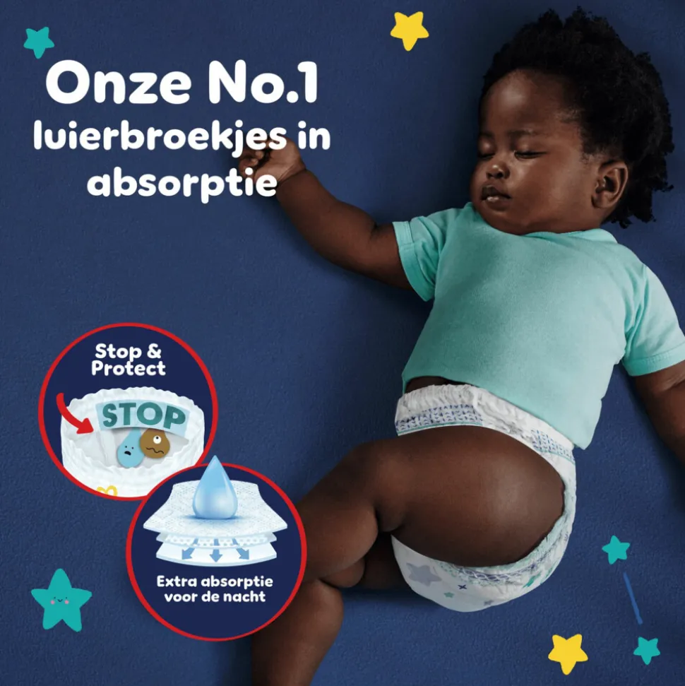 Pampers Baby Dry Night Pants Luierbroekjes Maat 6 (13kg+) 138 stuks
