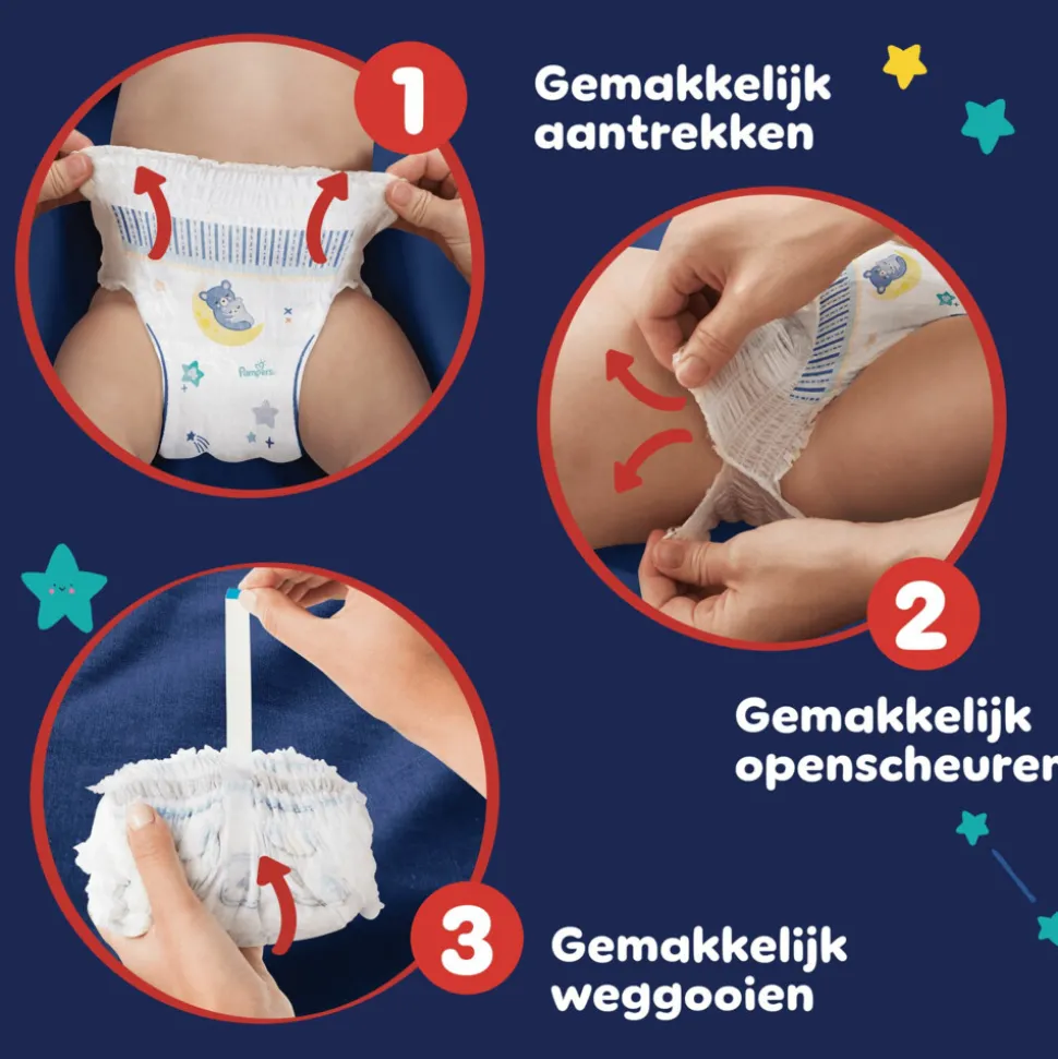 Pampers Baby Dry Night Pants Luierbroekjes Maat 4 (9kg-15kg) 180 stuks