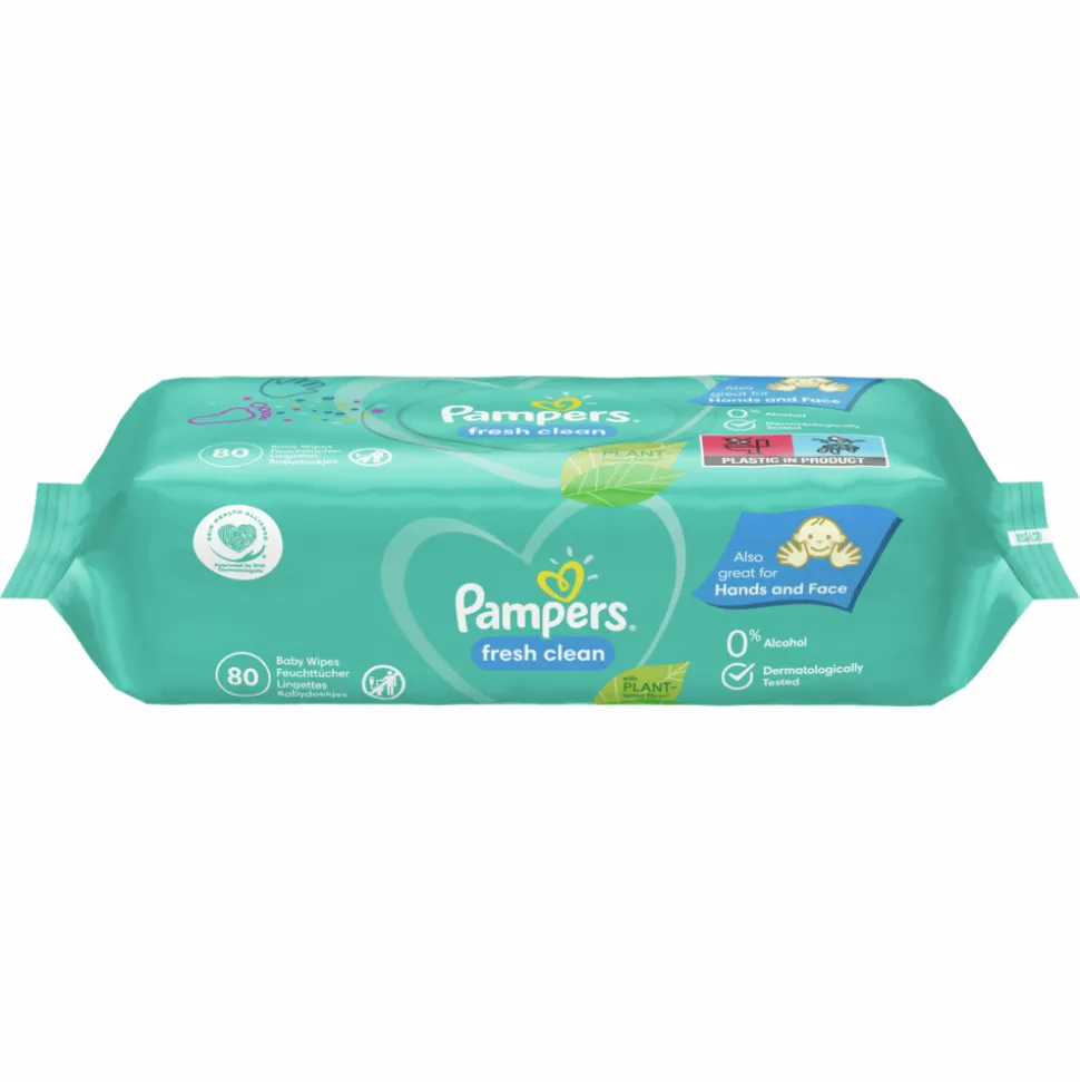 Pampers Billendoekjes Fresh Clean Navulpak 15x80 = 1200 stuks