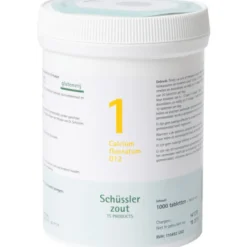 Pfluger Schussler Zout nr 1 Calcium Fluoratum D12 1000 tabletten