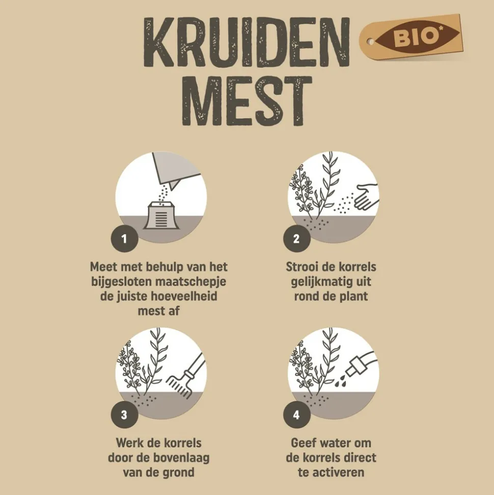 Pokon Bio Kruiden Mest 1 kg