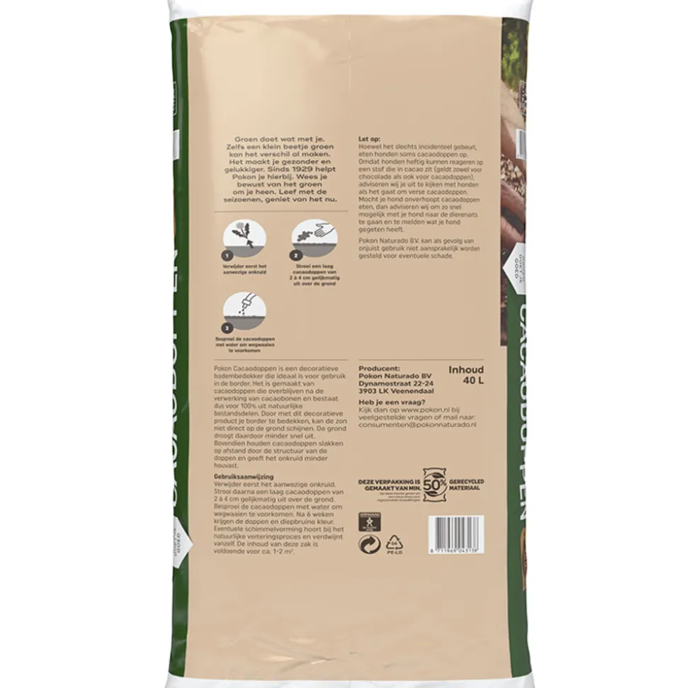 Pokon Cacaodoppen 40 liter