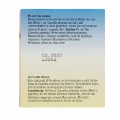 Purasana Pu-Erh Tea 20 Thee Builtjes 36 gr
