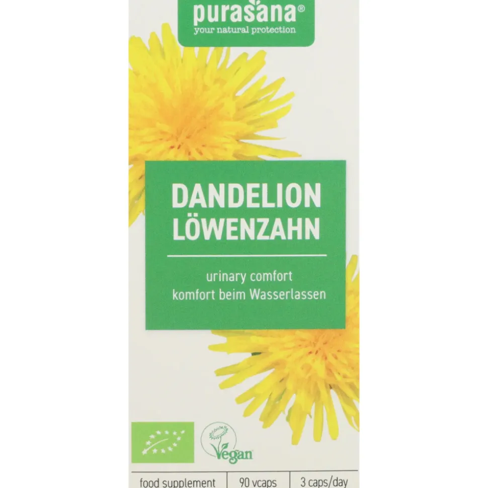 Purasana Single Plants Powders Paardenbloem Extract Bio 90 capsules