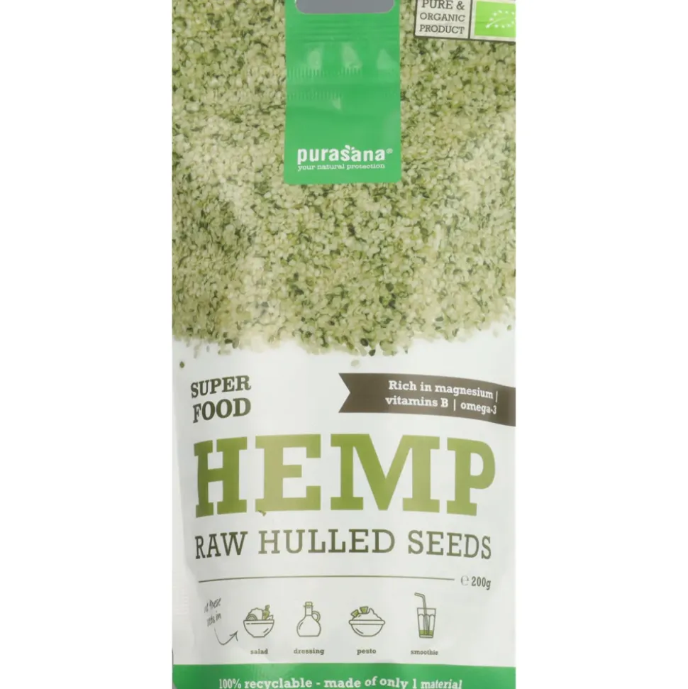 Purasana Superfood Hennepzaden Bio 200 gr