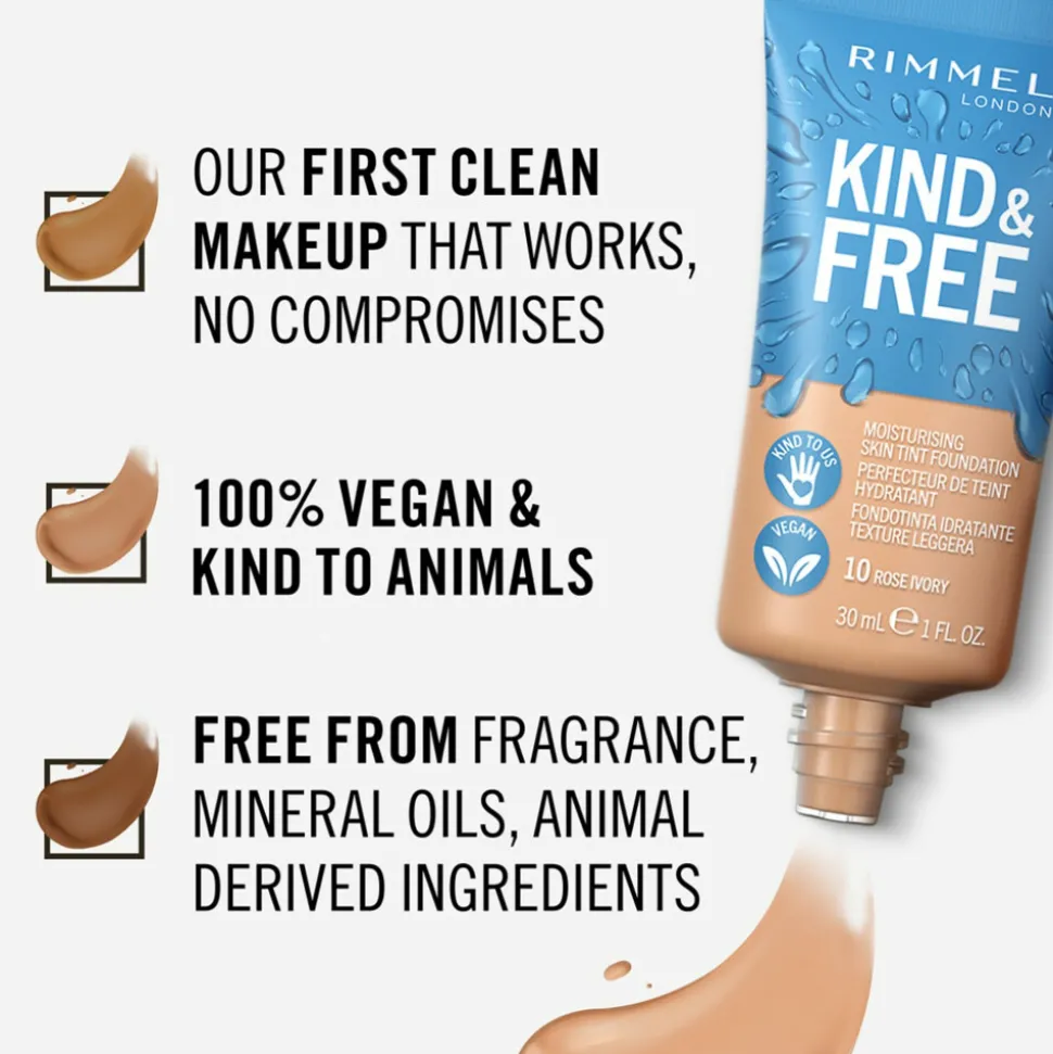 Rimmel KIND & FREE Vegan Foundation 510 Cinnamon 30 ml