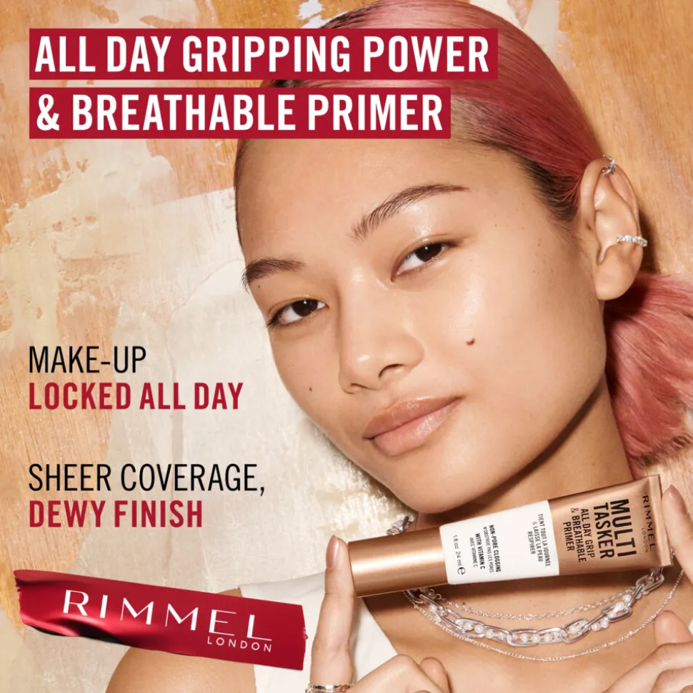 Rimmel Multi-Tasker All Day Grip & Breathable Primer Transparant 24 ml