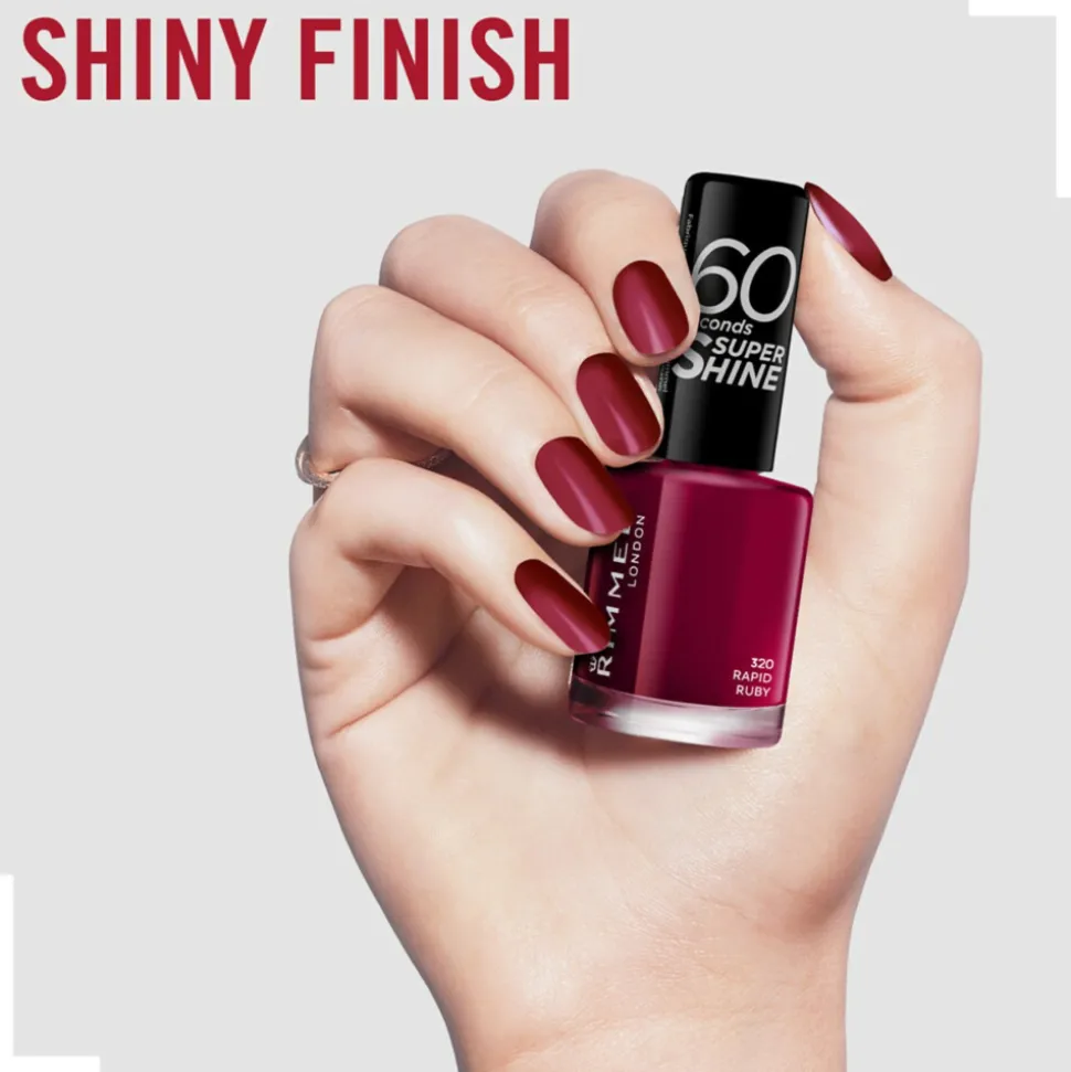 Rimmel Nagellak 60 Seconds SuperShine 320 Rapid Ruby 8 ml