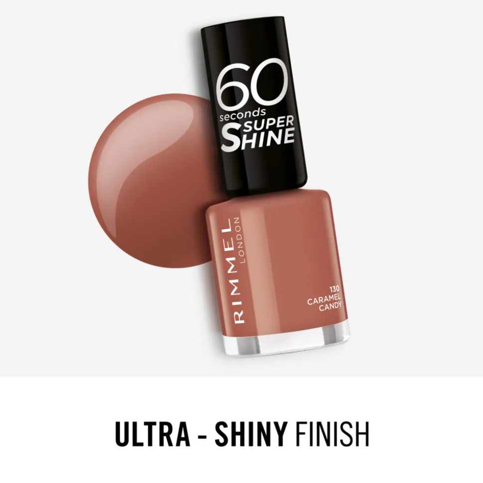Rimmel Nagellak 60 Seconds SuperShine 130 Caramel Candy 8 ml