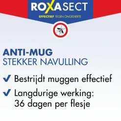 Roxasect Anti-Mug Stekker Navulling 30 ml