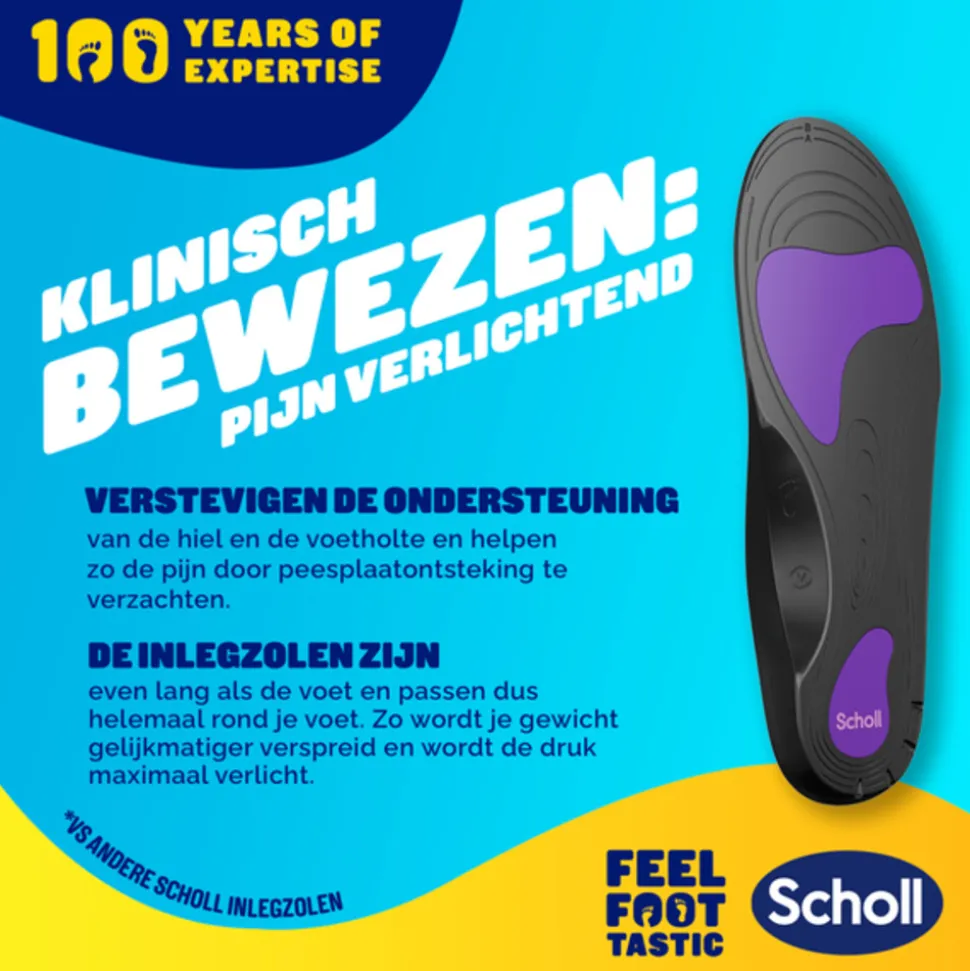 Scholl Balance Inlegzolen Peesplaatontsteking Small (maat 37-39,5) 1 paar