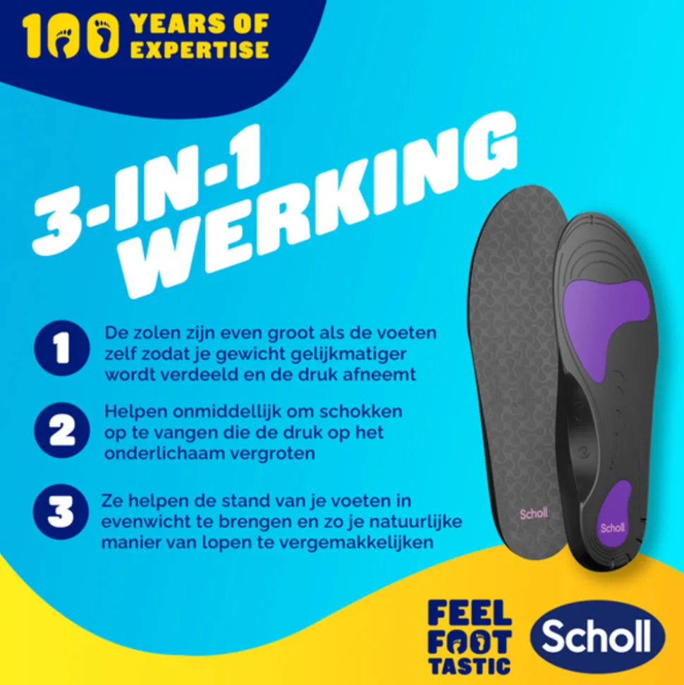 Scholl Balance Inlegzolen Peesplaatontsteking Small (maat 37-39,5) 1 paar