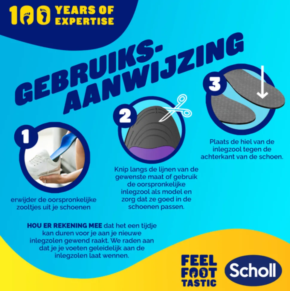 Scholl Balance Inlegzolen Peesplaatontsteking Small (maat 37-39,5) 1 paar