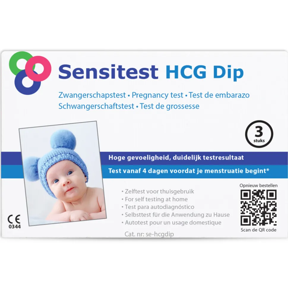 Sensitest Zwangerschapstest Dipstick 3 stuks