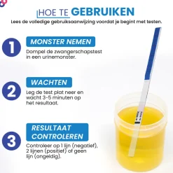 Sensitest Zwangerschapstest Dipstick 3 stuks