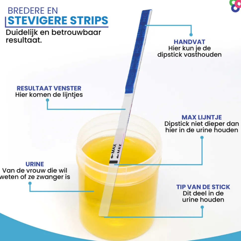 Sensitest Zwangerschapstest Dipstick 3 stuks