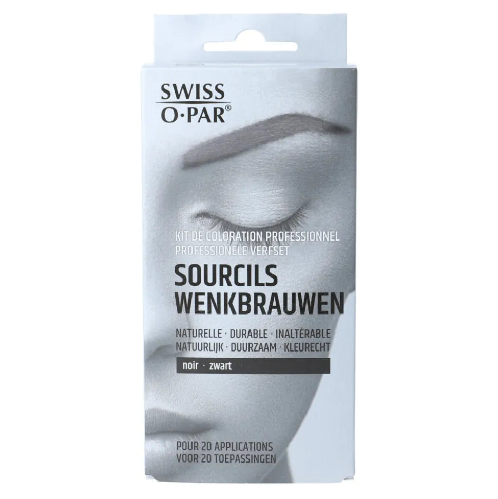Swiss-o-Par Professionele Verfset Wenkbrauwen Zwart 1 set