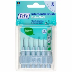TePe Ragers Extra Zacht 0,6 mm Lichtblauw 6 stuks