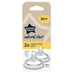 Tommee Tippee Closer to Nature Flesspeen 3+ mnd 2 stuks
